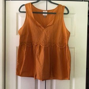 Mustard yellow tank top